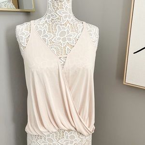 Light Blush Cross Front Tank